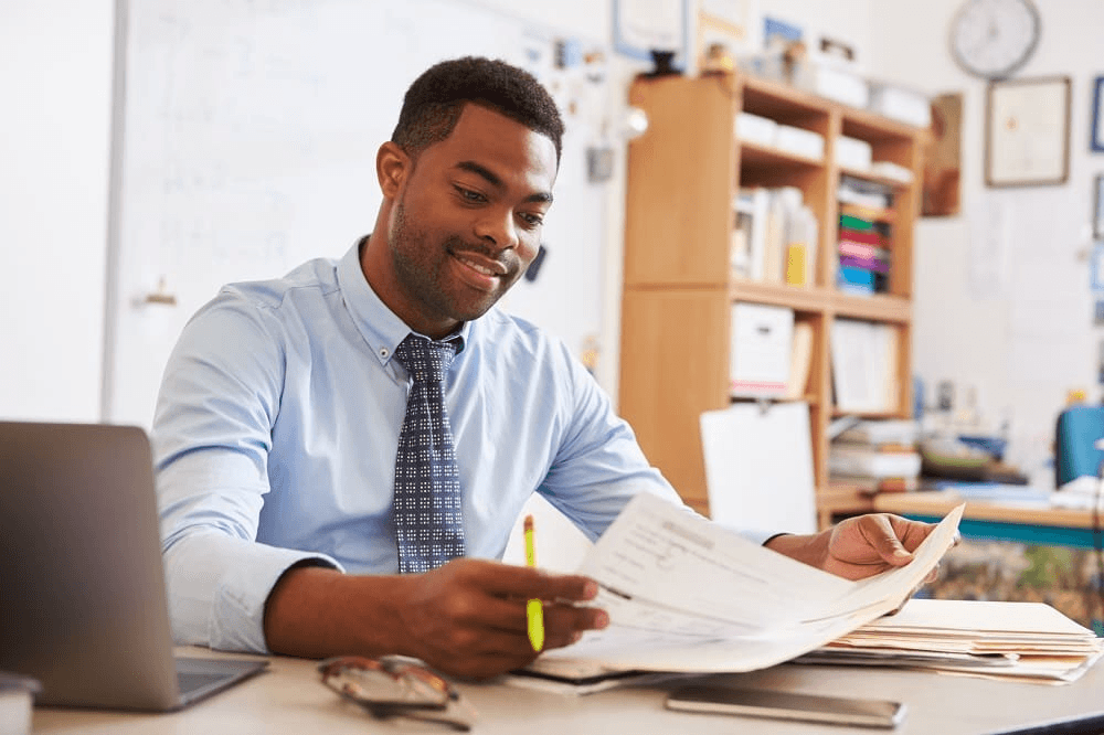 man smiling - Financial Data Categorization Rules Examples