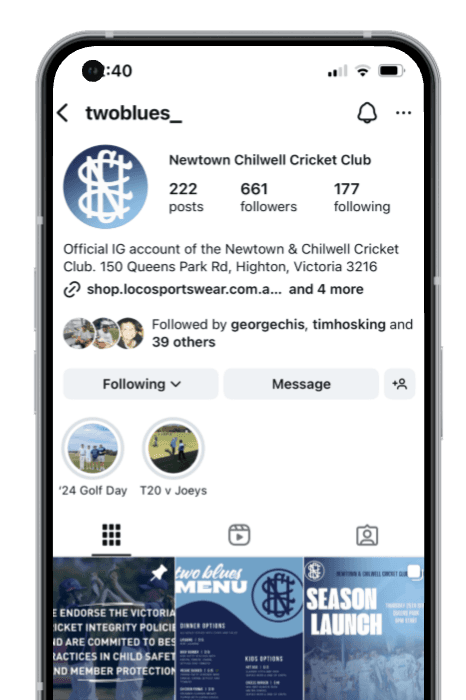 Instagram mobile prototype