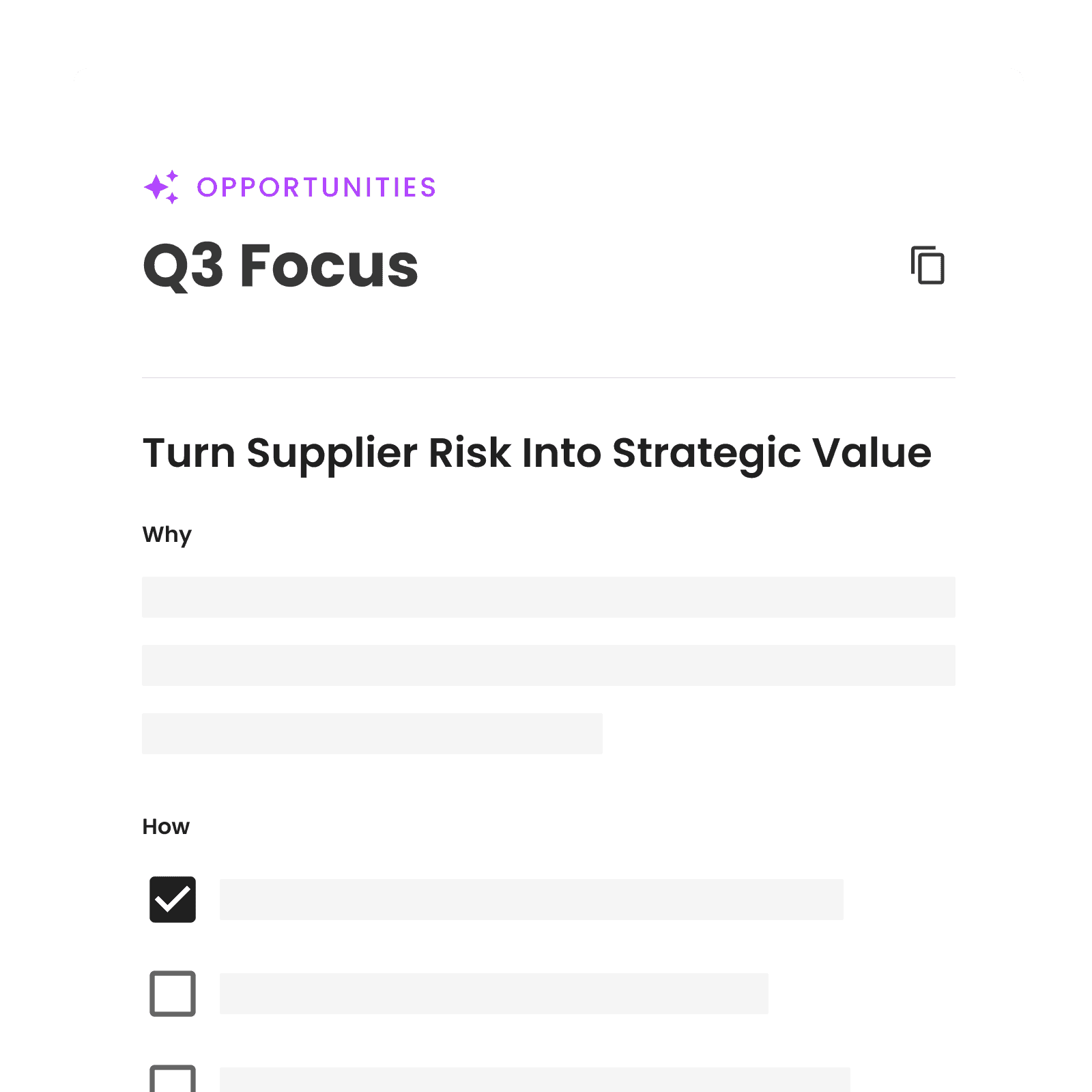 Ai generate montly opportunity suggestion ai generated based on your data collection