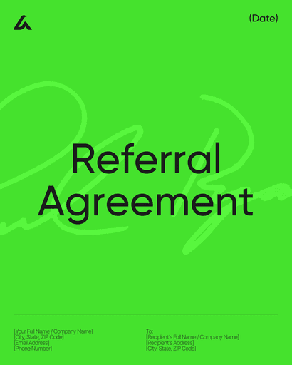 Referral Agreement