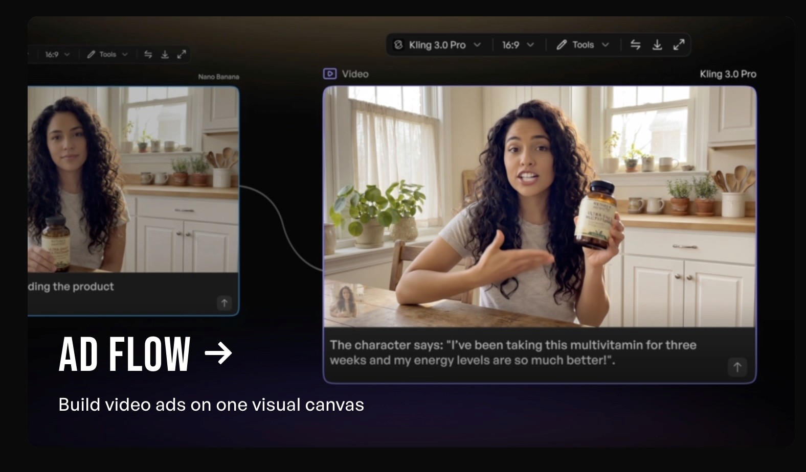AdFlow feature section in Creatify AI