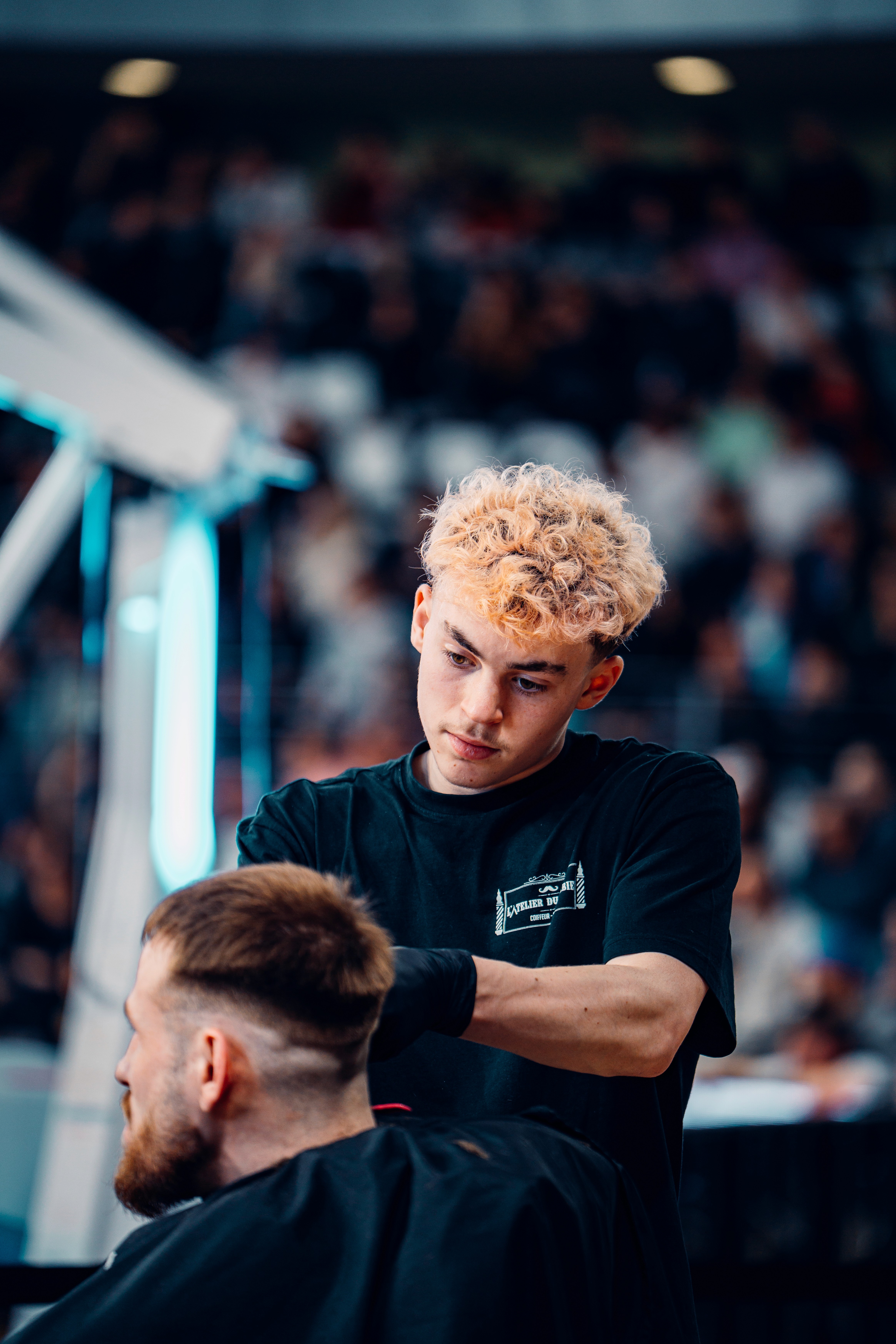 people laughing and talking outside during daytime