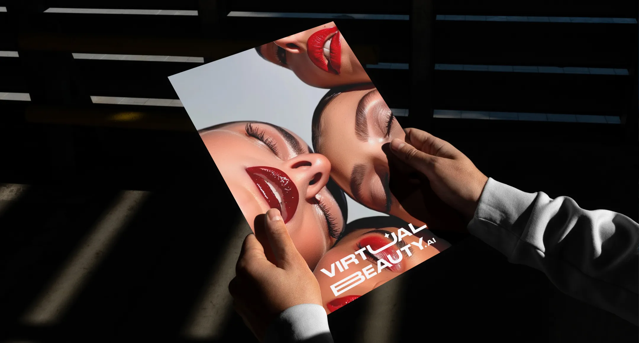 Virtual Beauty AI makeup try-on branding and website