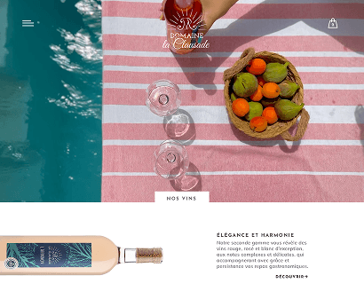 Ecran des vins du mas de la clausade