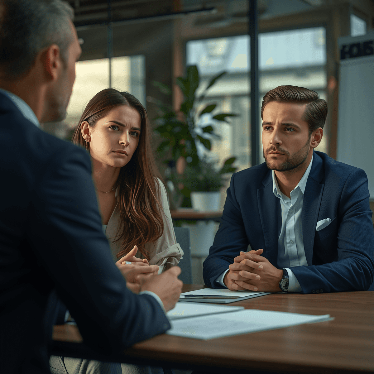 Couple at a counselling session