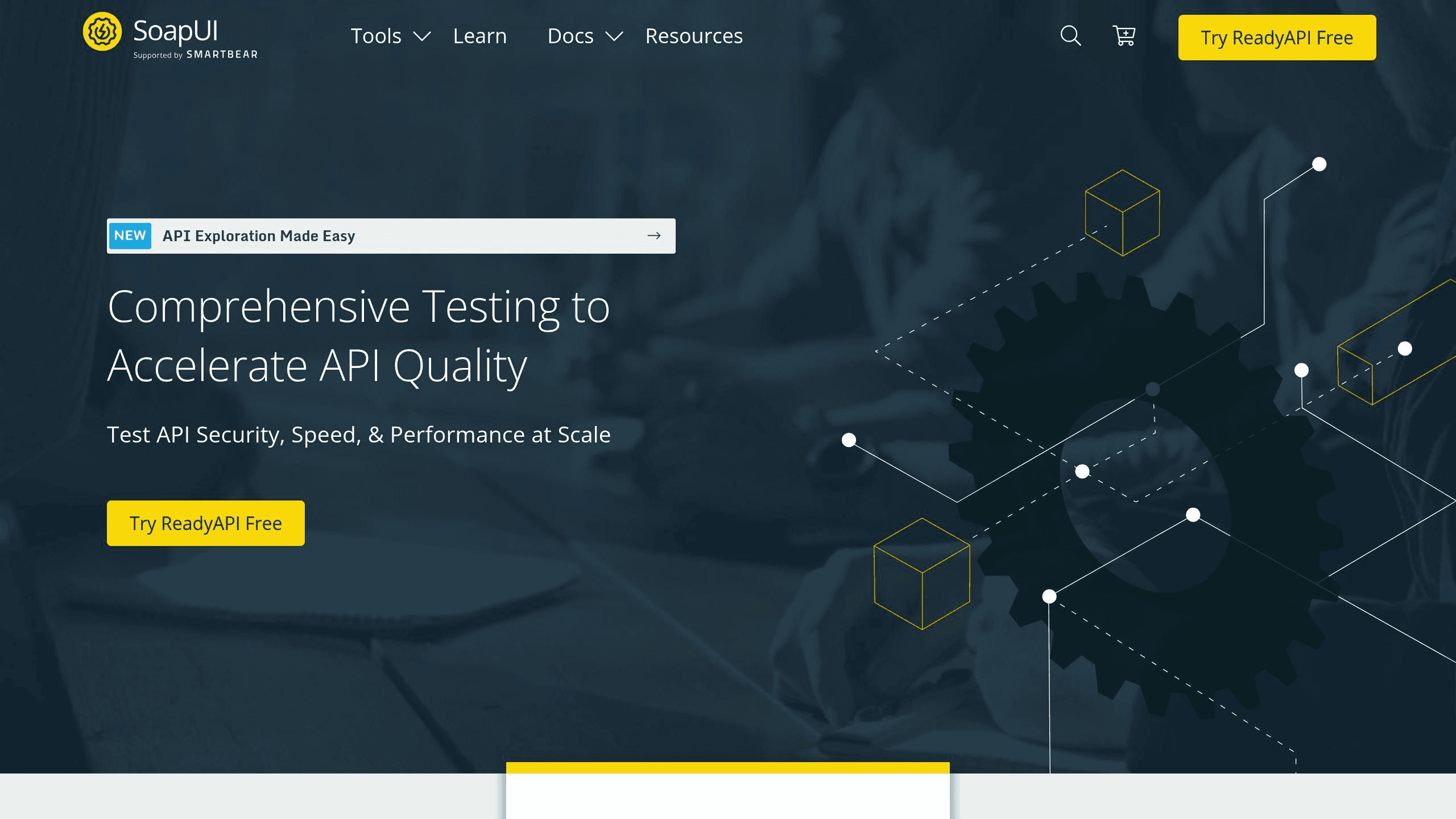 soap UI homepage Screenshot