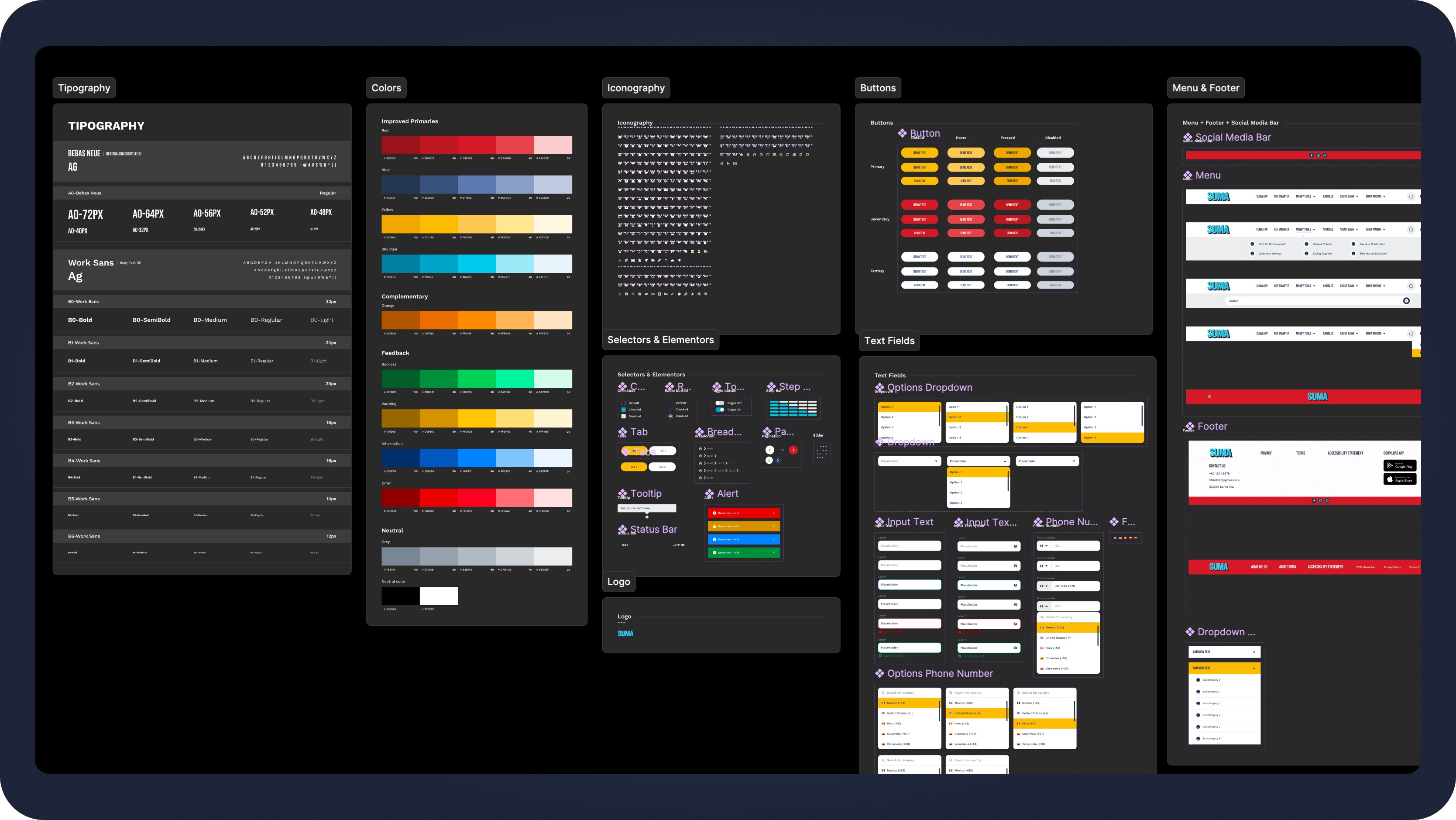 App Screen with open sidebar