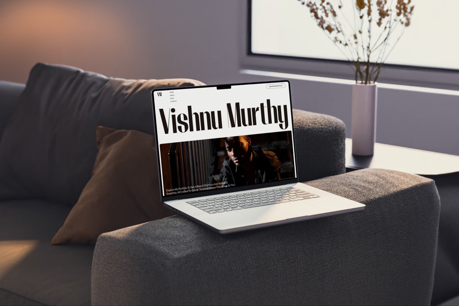 Vishnu framer website design preview shots