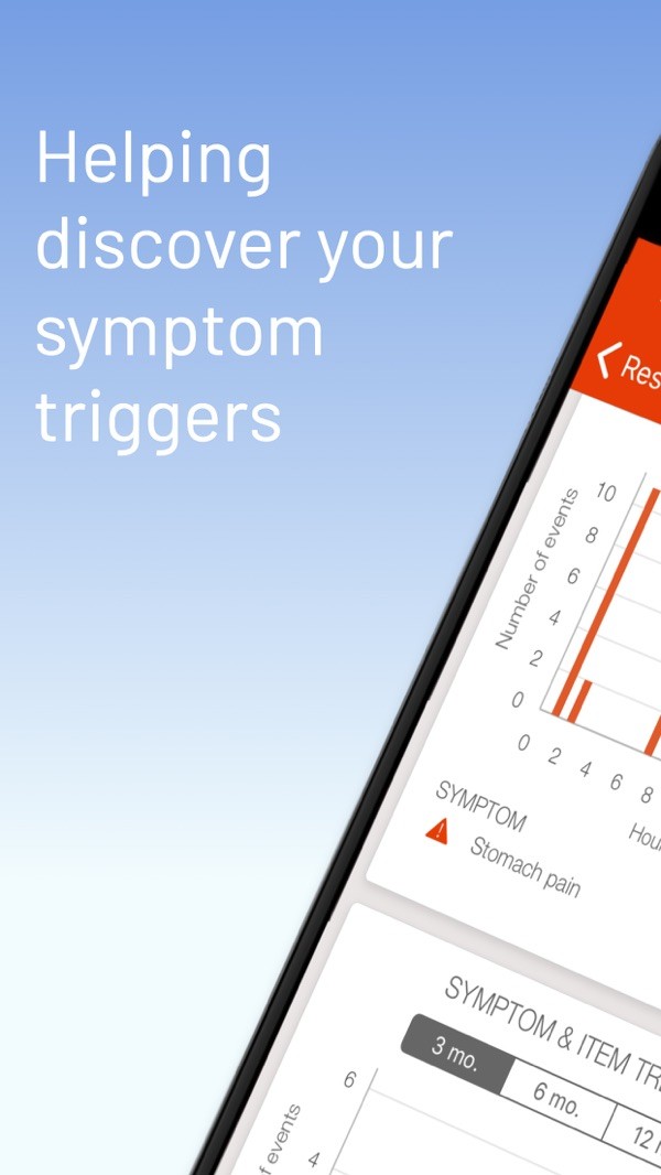 The mySymptoms food diary app