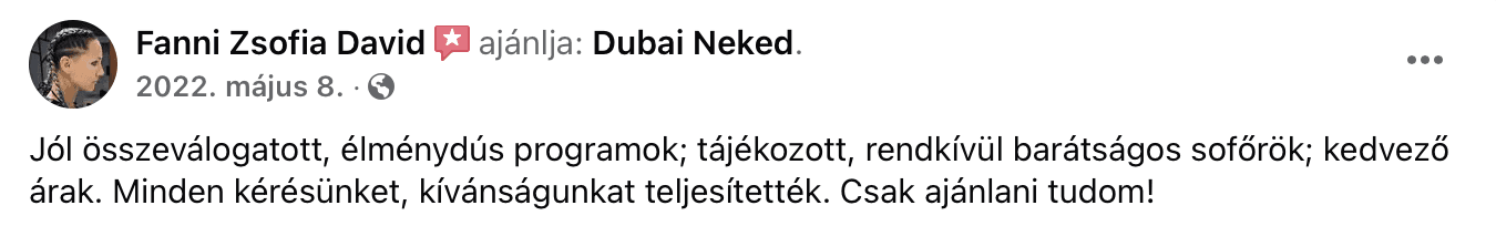 dubai utazás dubaineked vélemények