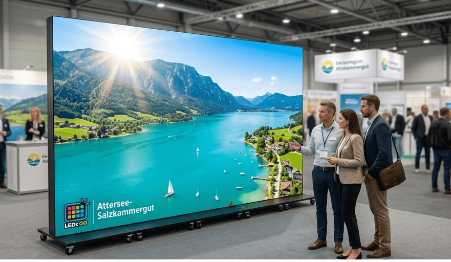 LED Wand auf Tourismus-Messe