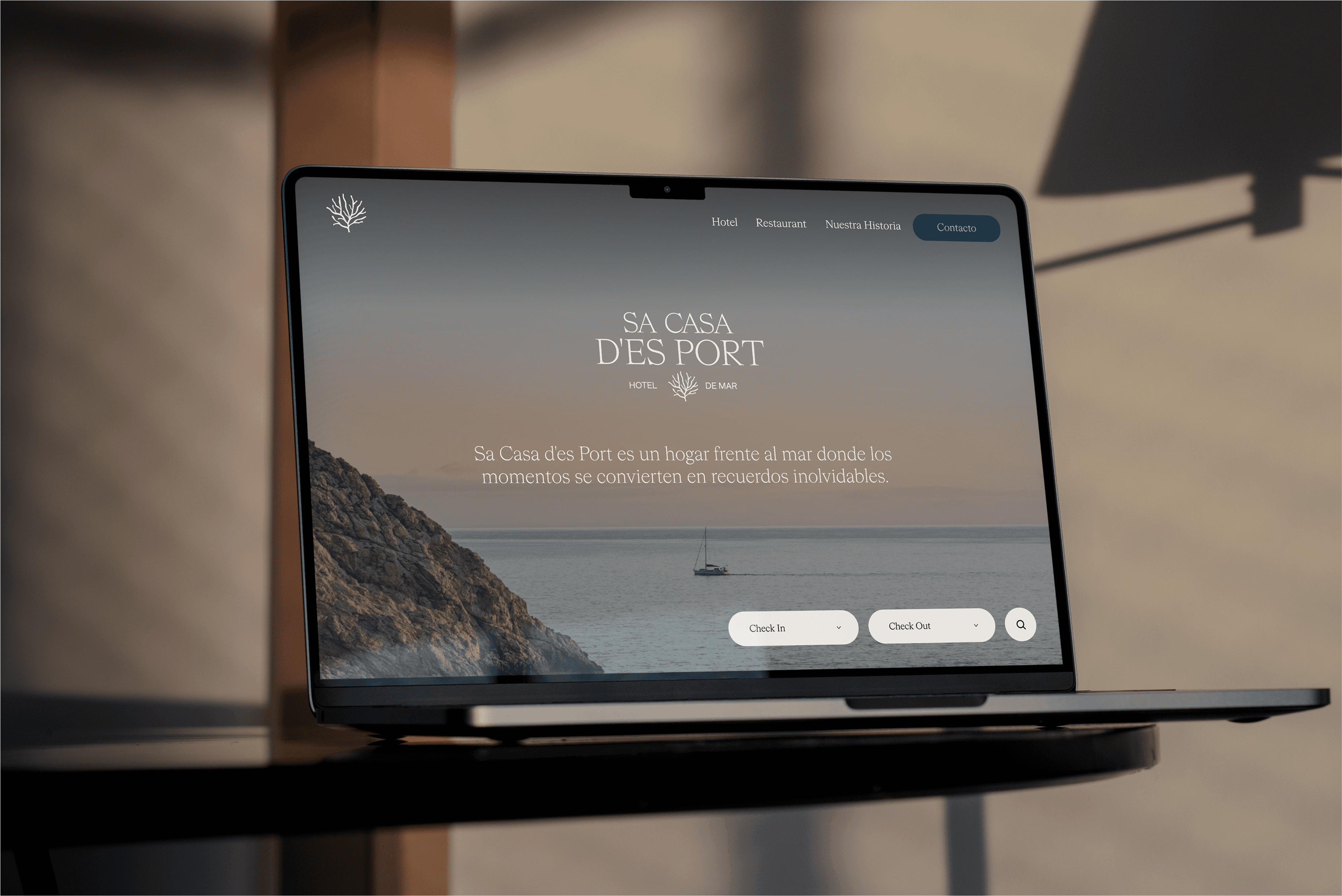 Lush garden with blooming hydrangeas and a house