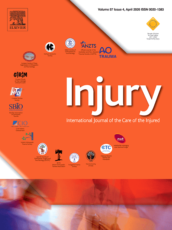Injury journal cover