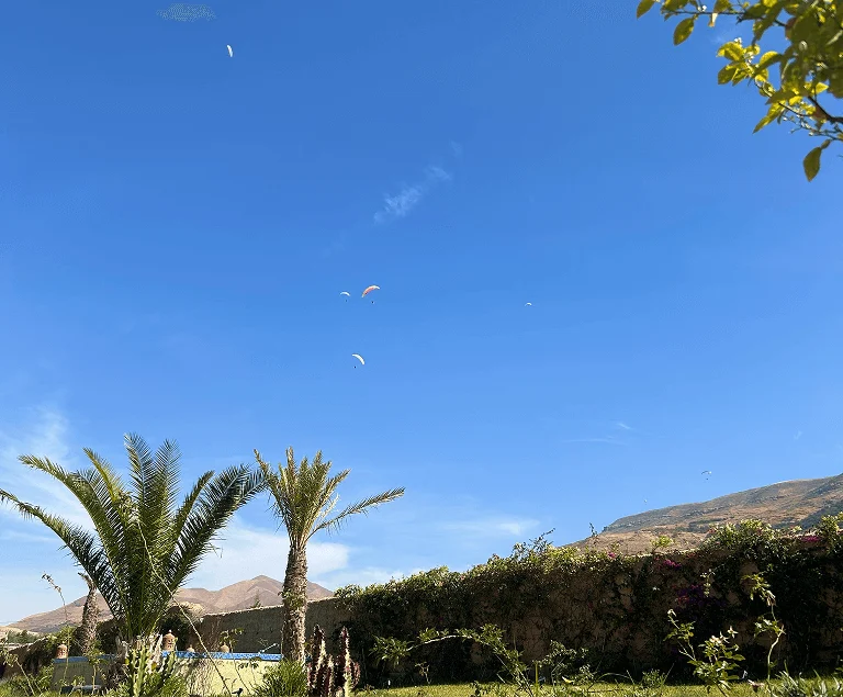 Woman portrait at the balcony