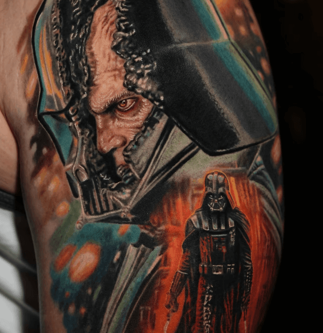 Concetrated triathlete grayscale