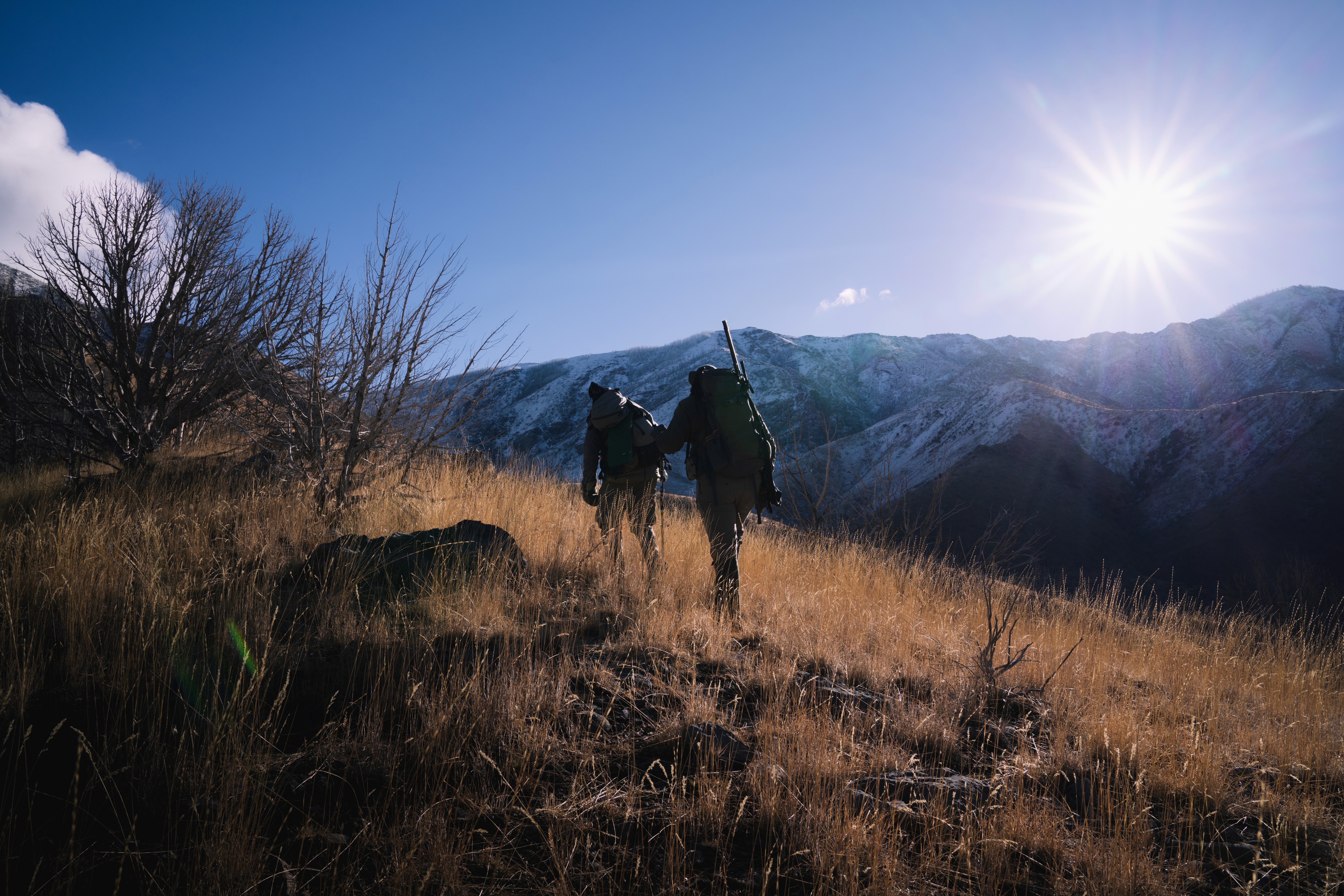 mountain hunters on a sheep hunt in Utah