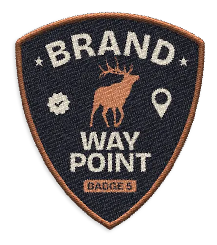 Brand Waypoint embroidered badge