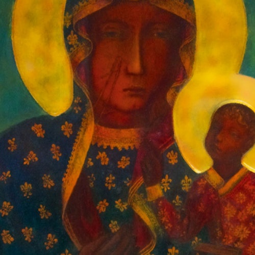 Известная картина Черной Мадонны