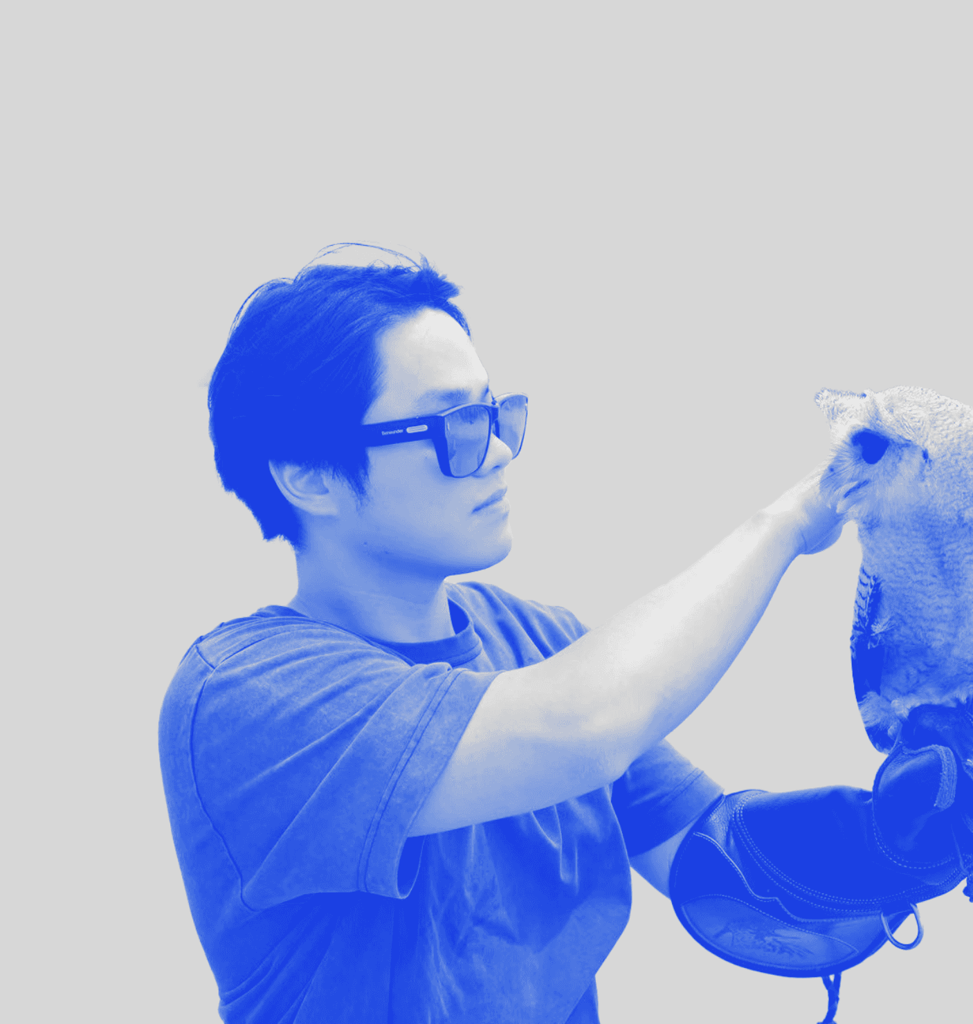 Portrait of a young man with beard