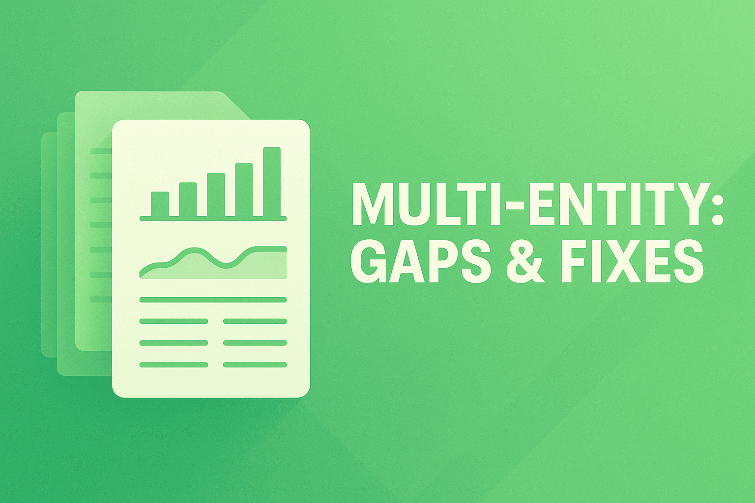 Multi Entity consolidation - Gaps and how to close them