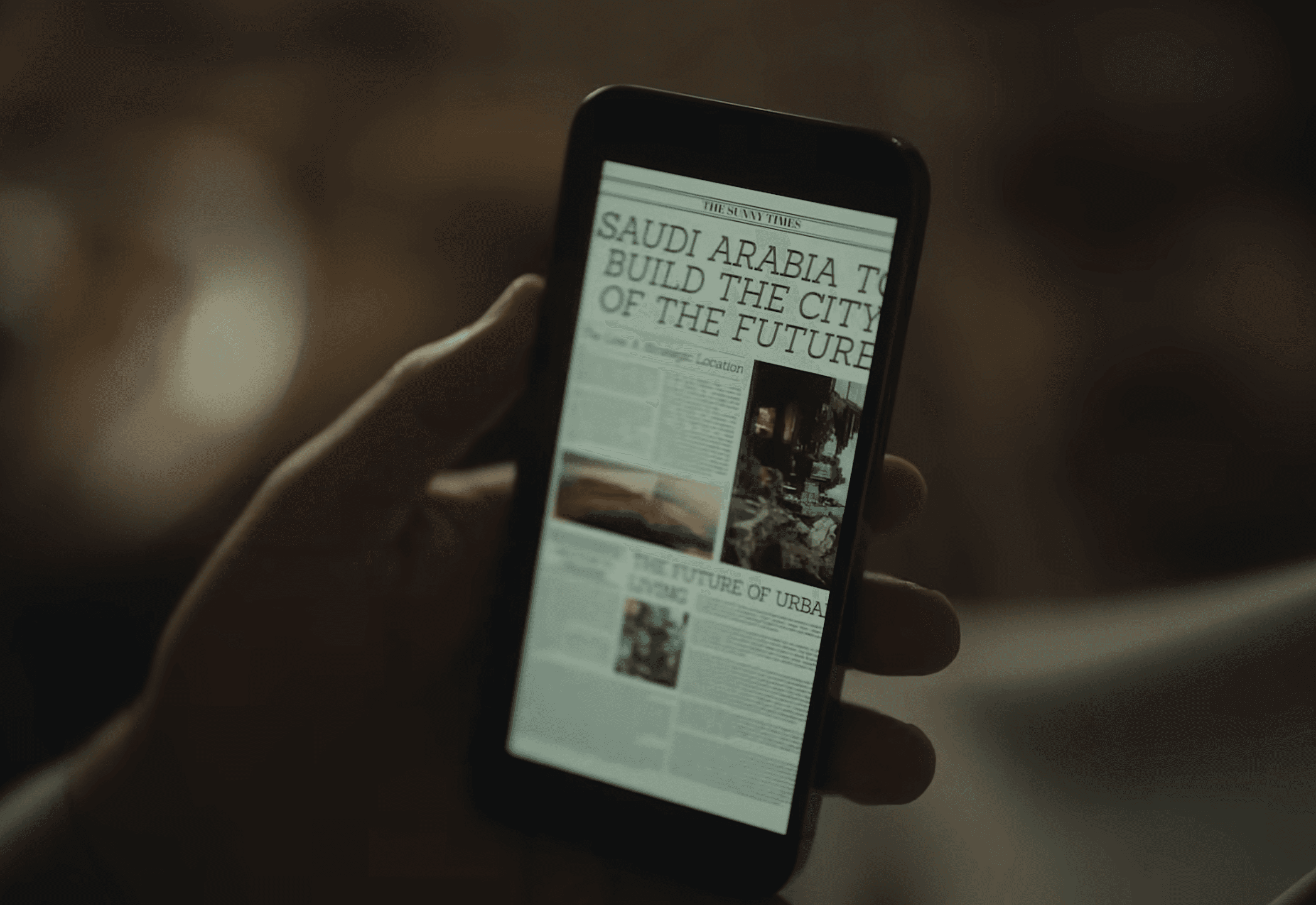 Red and black 3D cube mockup on a table