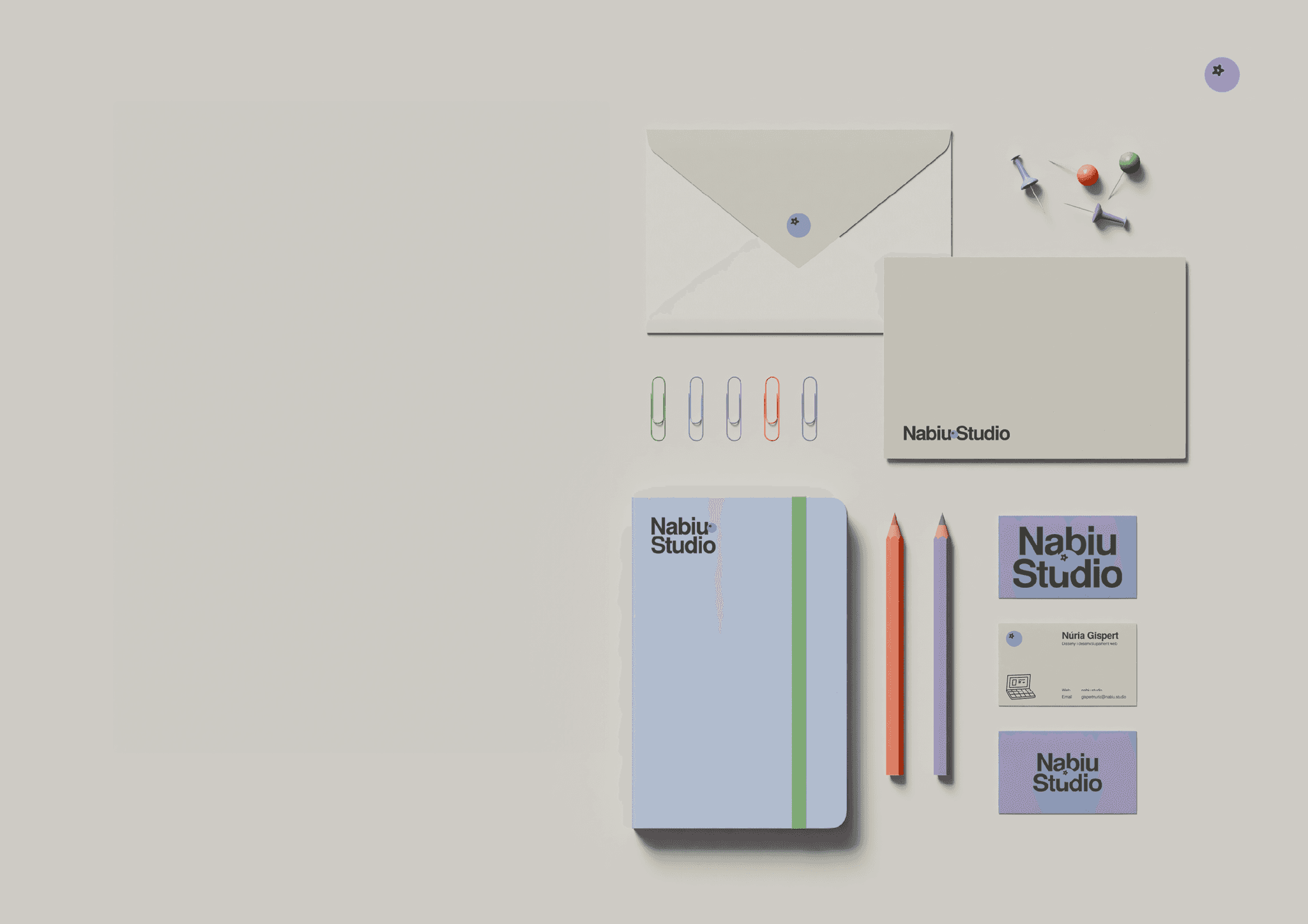 Nabiu Studio logo — Núria Gispert — Graphic and web designer
