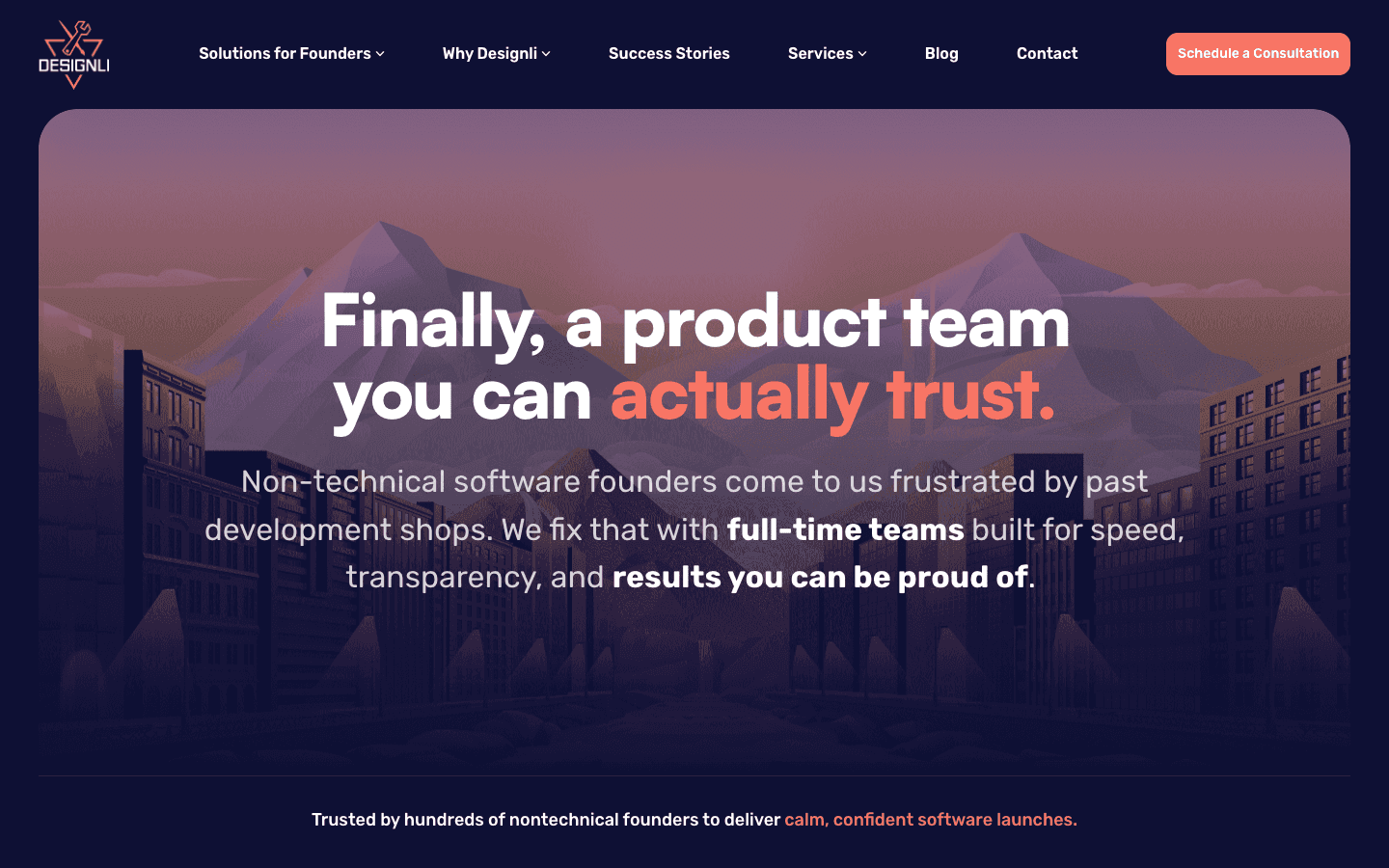 Designli: A user-focused design agency listed among the best marketplace mvp design agencies for strategic thinking