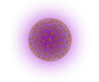 Purple Orb with Abstract Gold Details