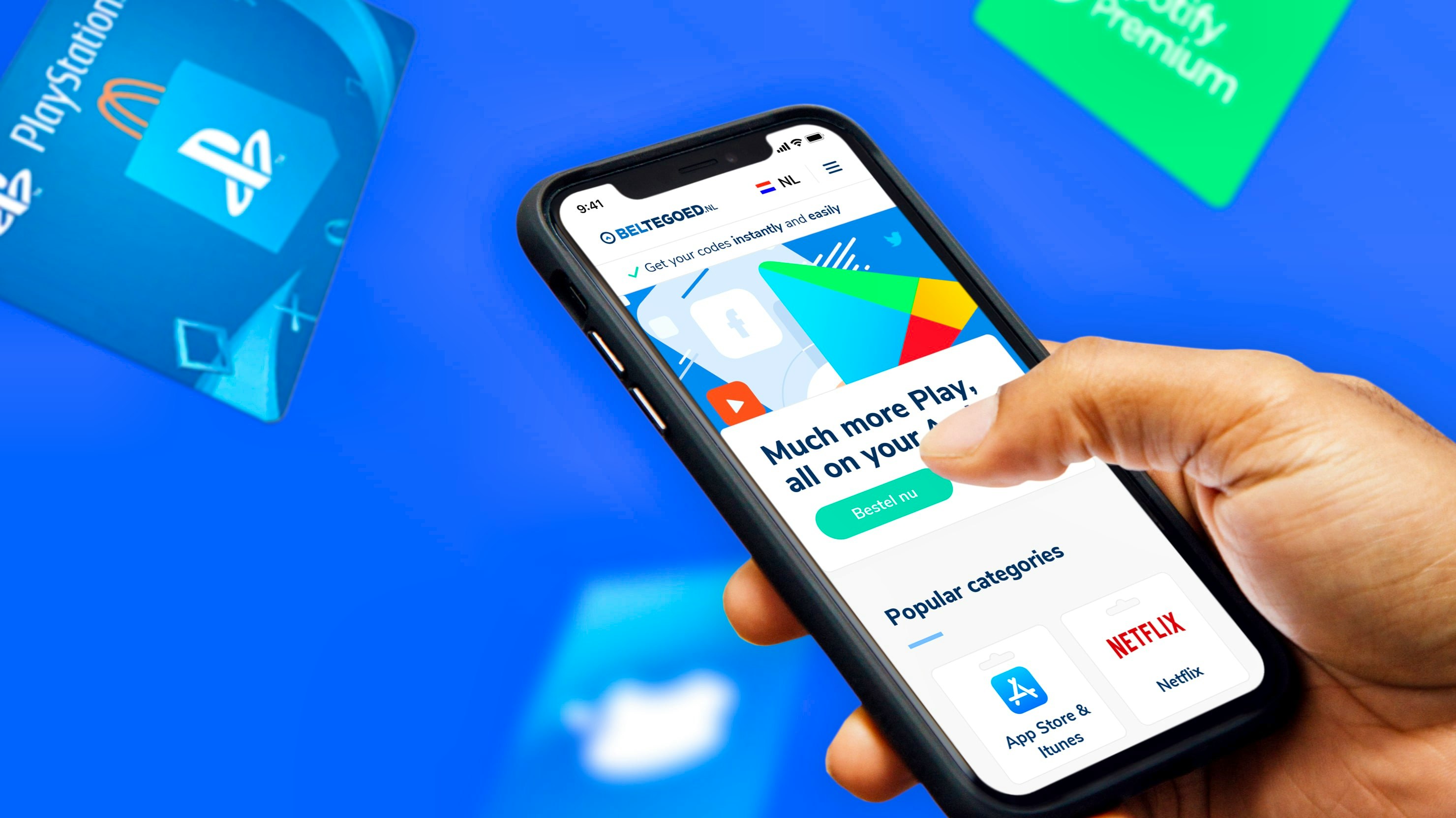 Rapido — smartphone displaying the Rapido credit top-up app with services including Netflix and App Store — Soda Studio case study