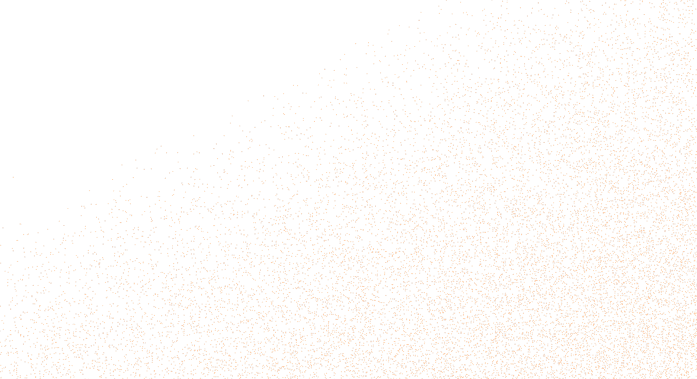A textured background featuring a gradient of small, scattered orange and gray squares, creating a visually dynamic and abstract pattern.