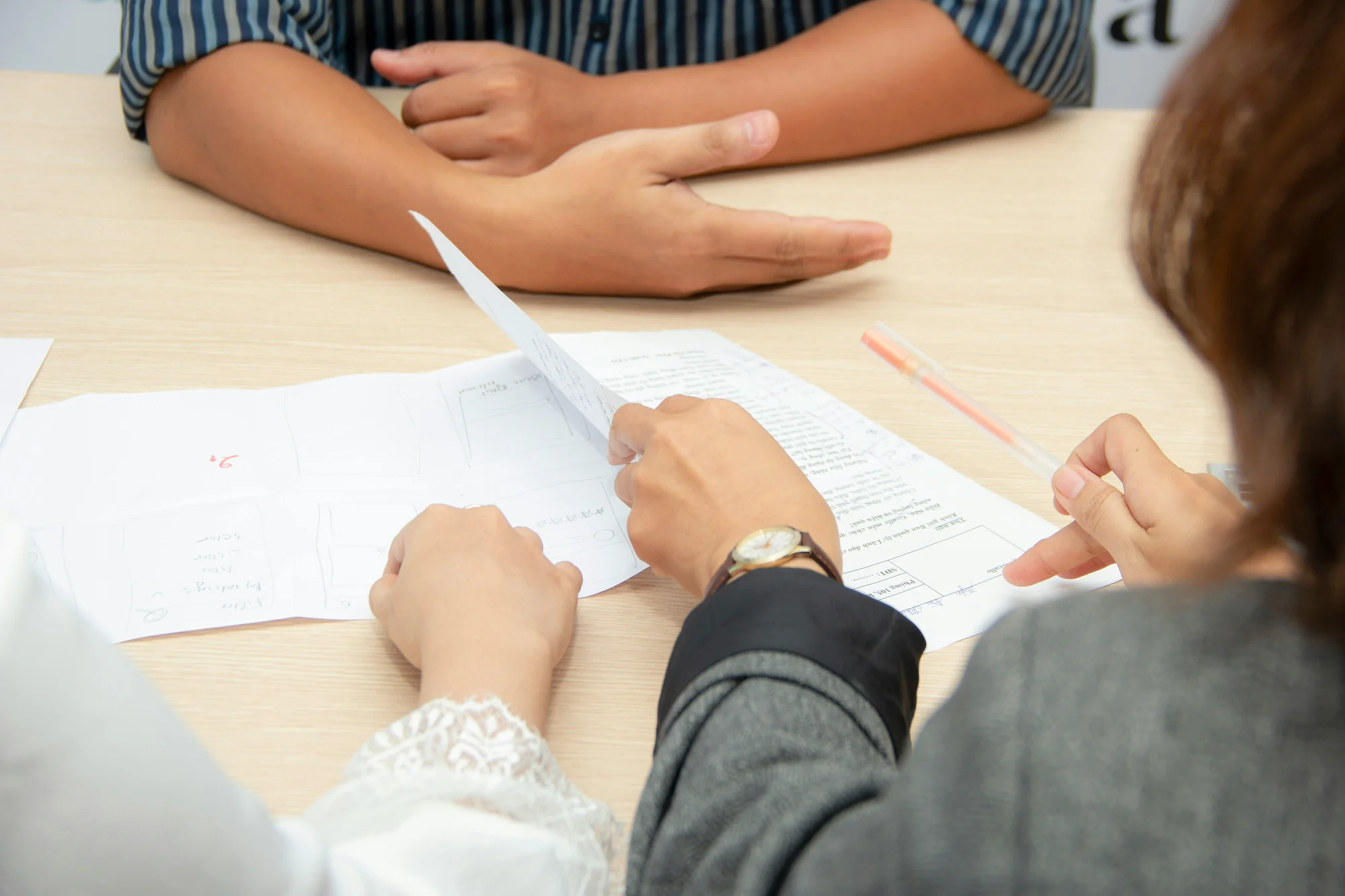 Interview questions document with notes and preparation materials