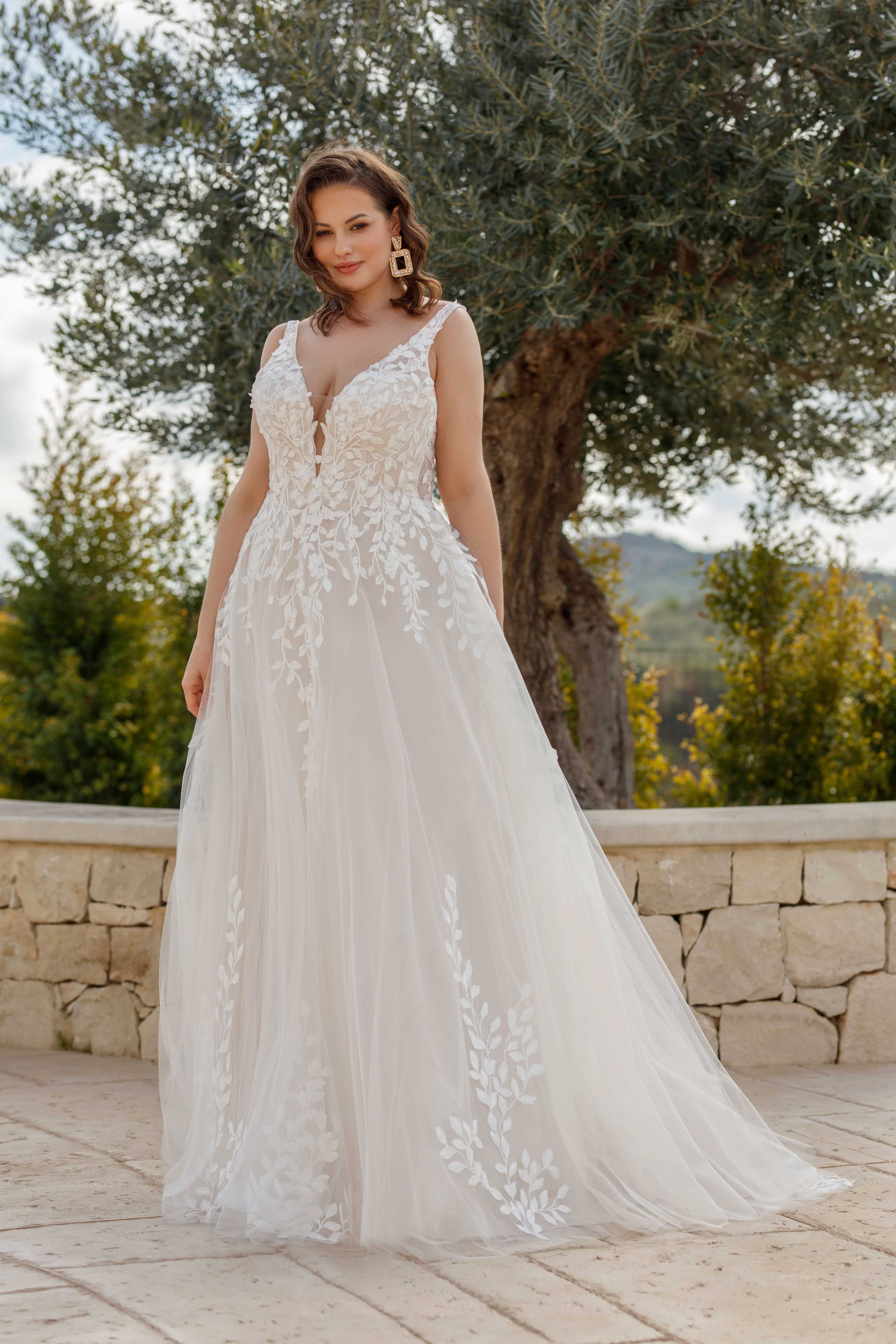 Brautkleid Prinzessin für große Größen