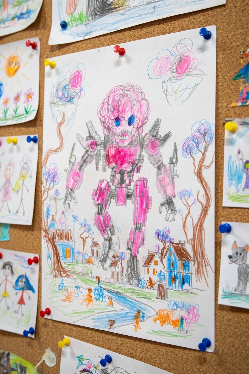 Glith original drawing by a child