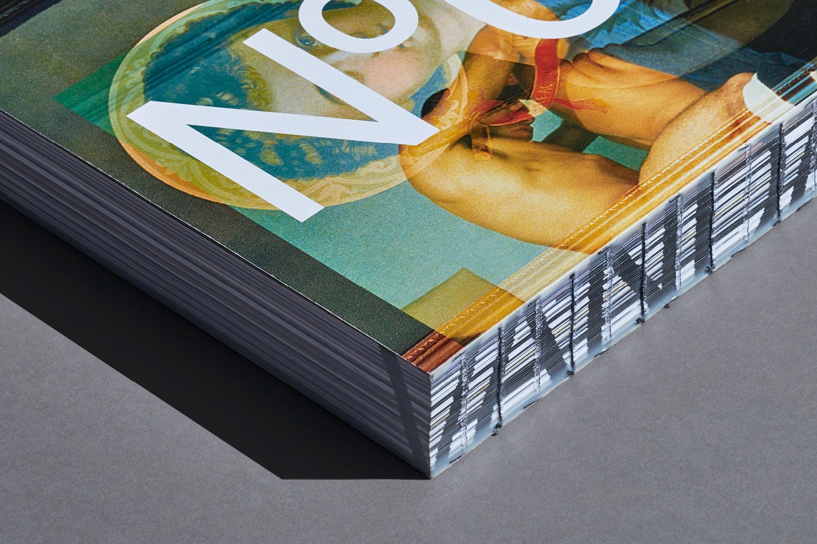 Close-up of a colorful book spine featuring the title "VANDALS" with textured cover and vibrant illustrations.