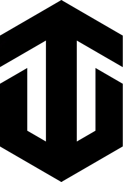Black TradEase logo on a white background, representing the branding of TradEase, an institutional-grade algorithmic trading platform, displayed in the website footer.