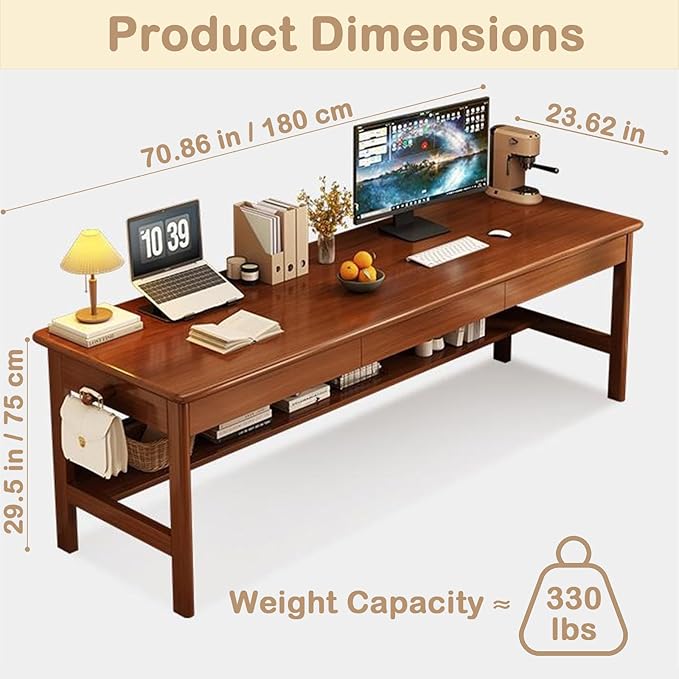 Designed with versatility in mind, the wooden desk office adapts to your needs effortlessly.