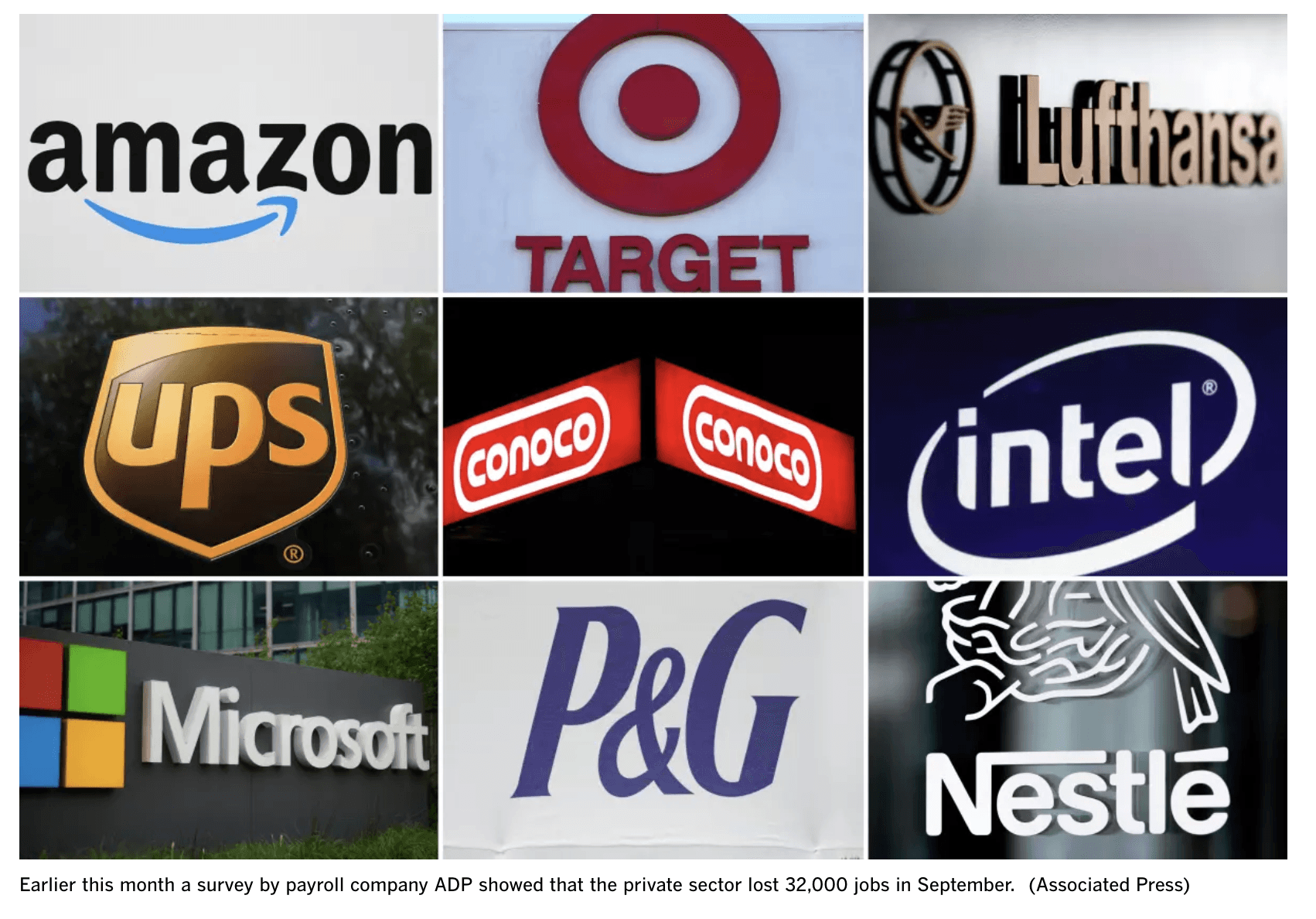 Logos of Business that had layoff