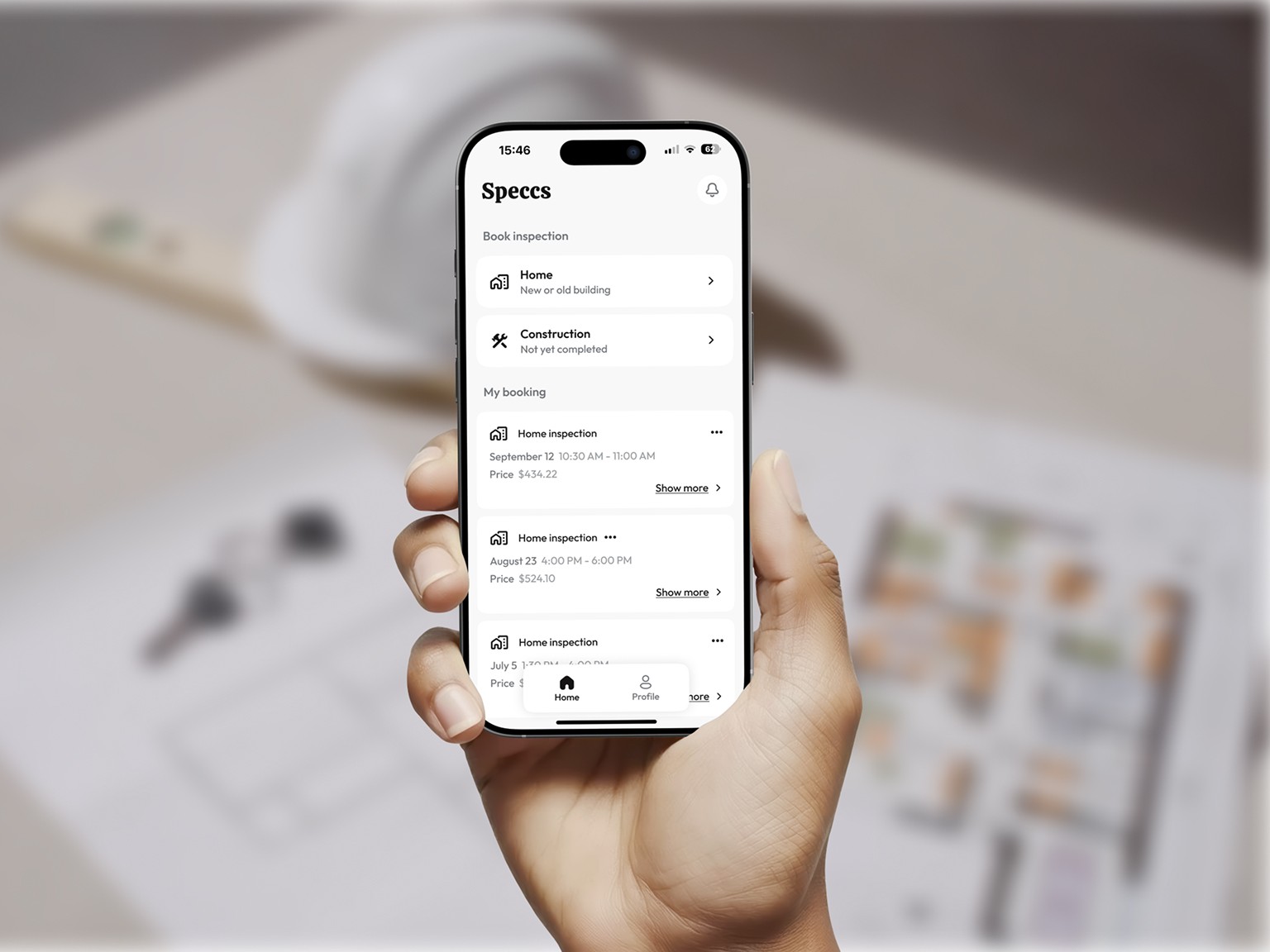 Picture of a template with Speccs