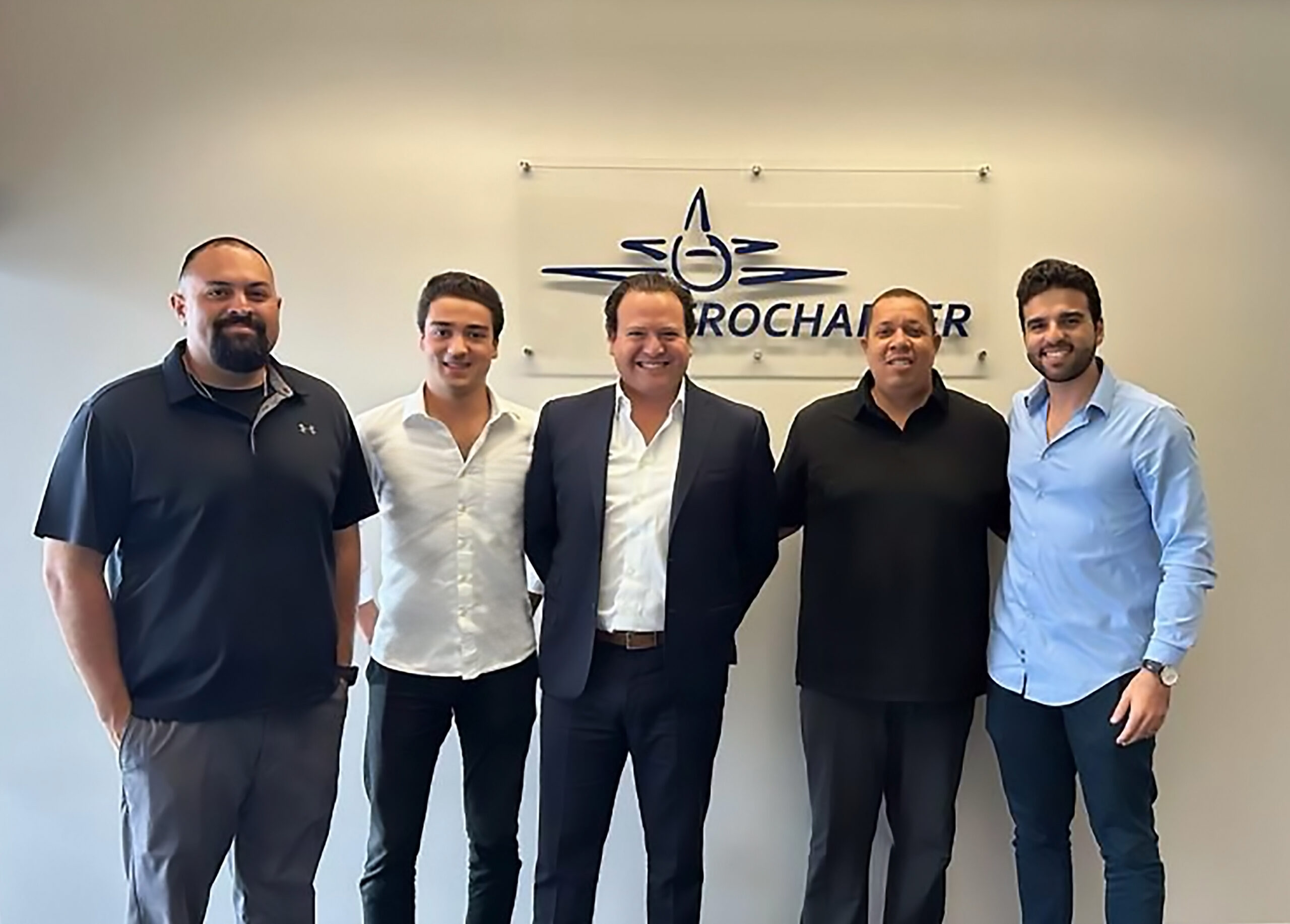 Moonware and Aerocharter teams at LAX. Courtesy of Moonware.