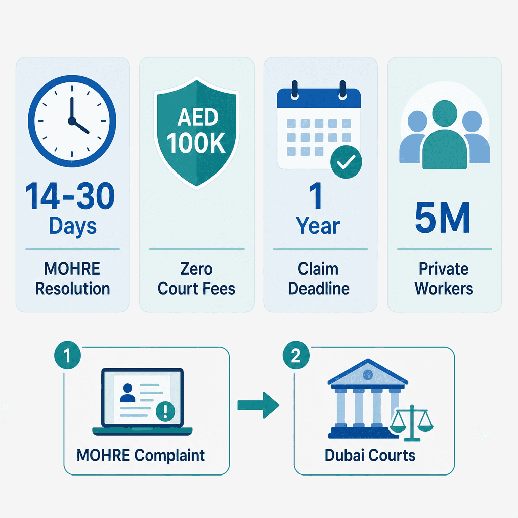 Infographic: Labour Dispute in Dubai: How to Resolve a Workplace Dispute