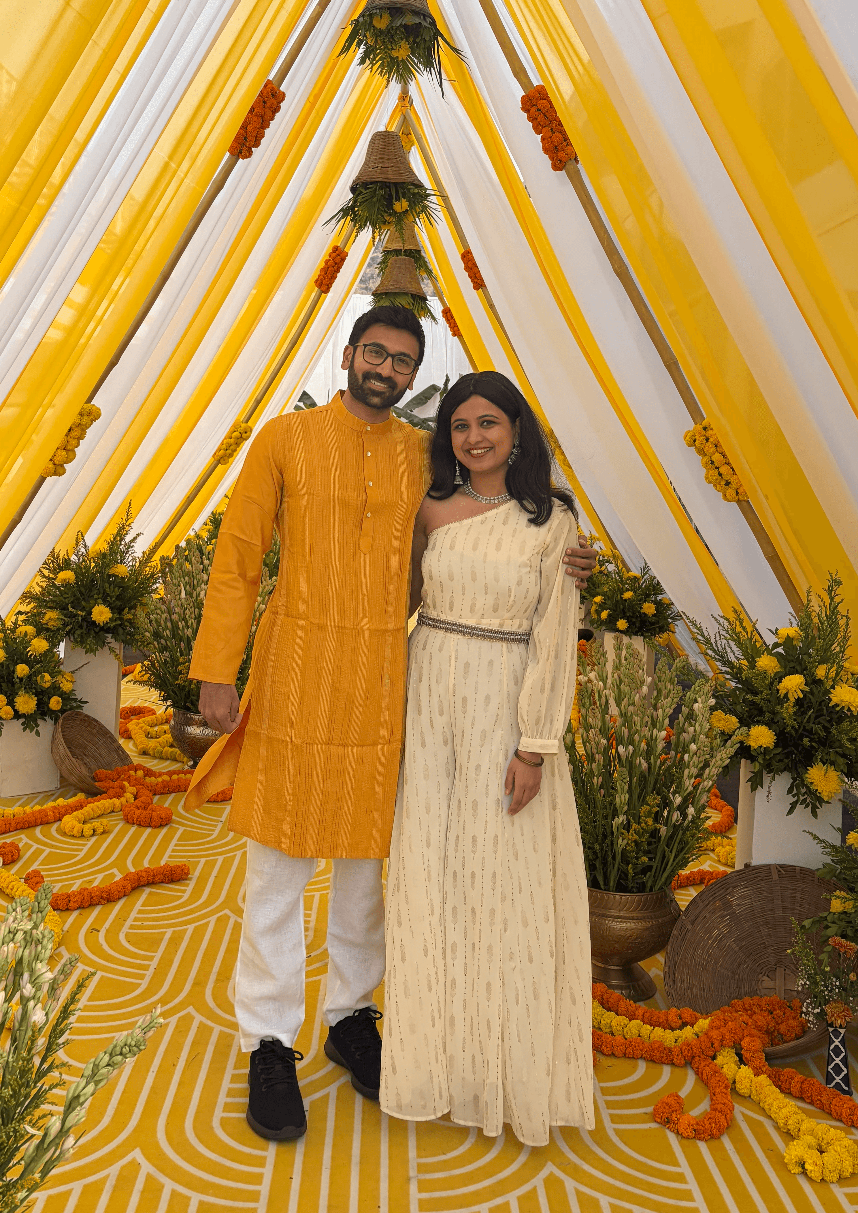 image of man in front a painting