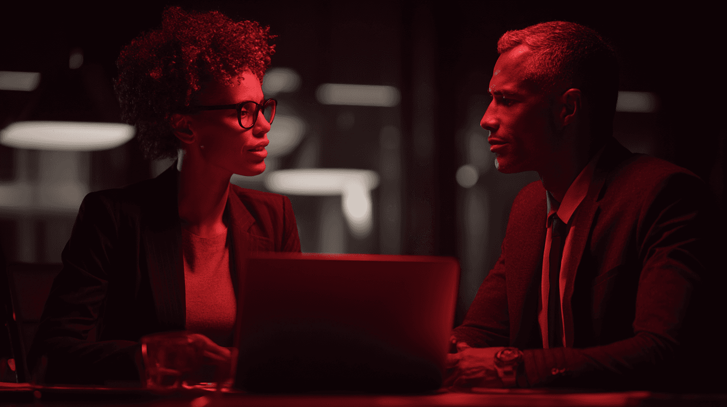 Aerial view of a winding road cutting through rocky terrain with patches of grass.