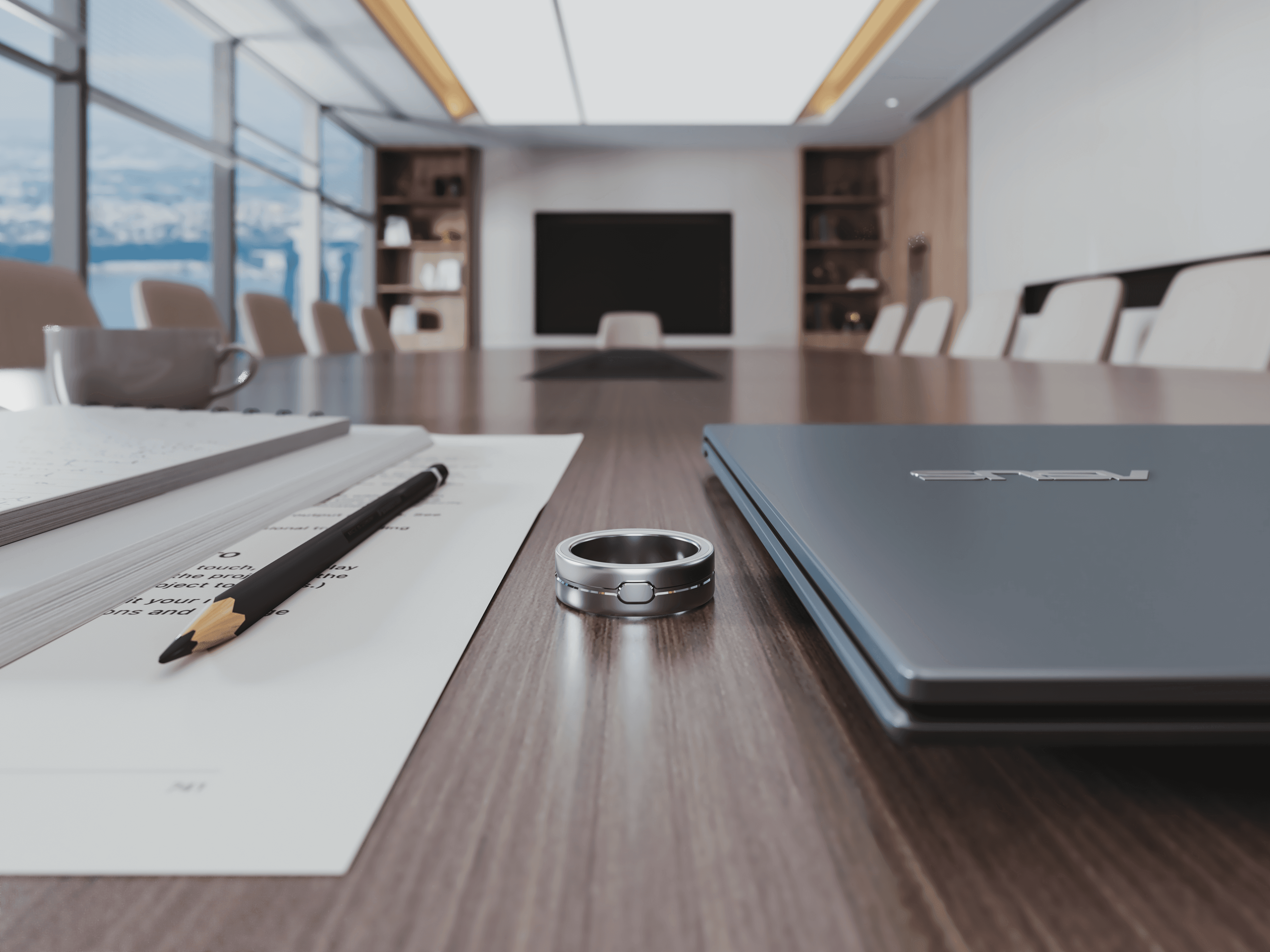 speaker with a half white half green background