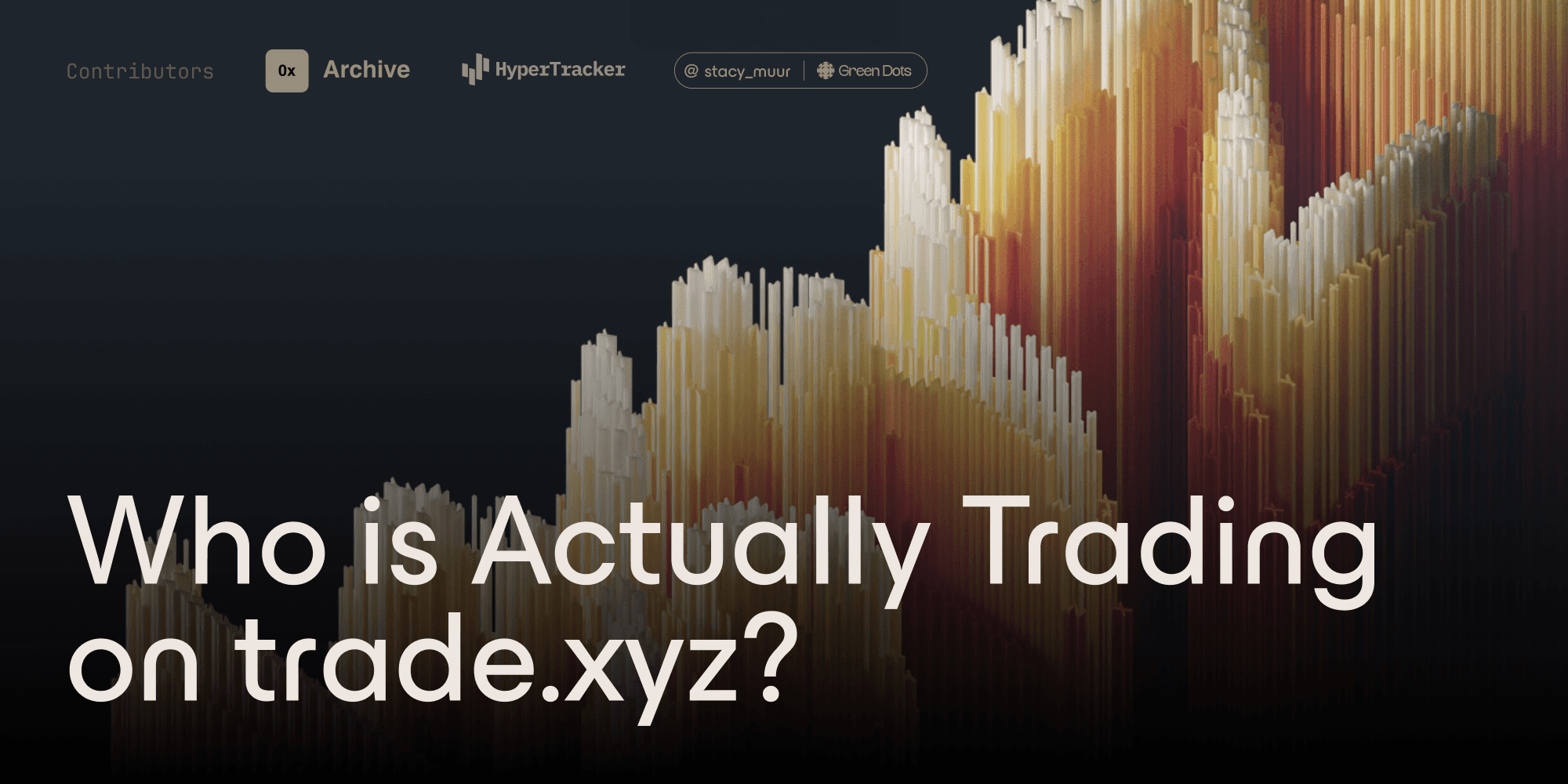 Who is actually trading on Trade.xyz? 