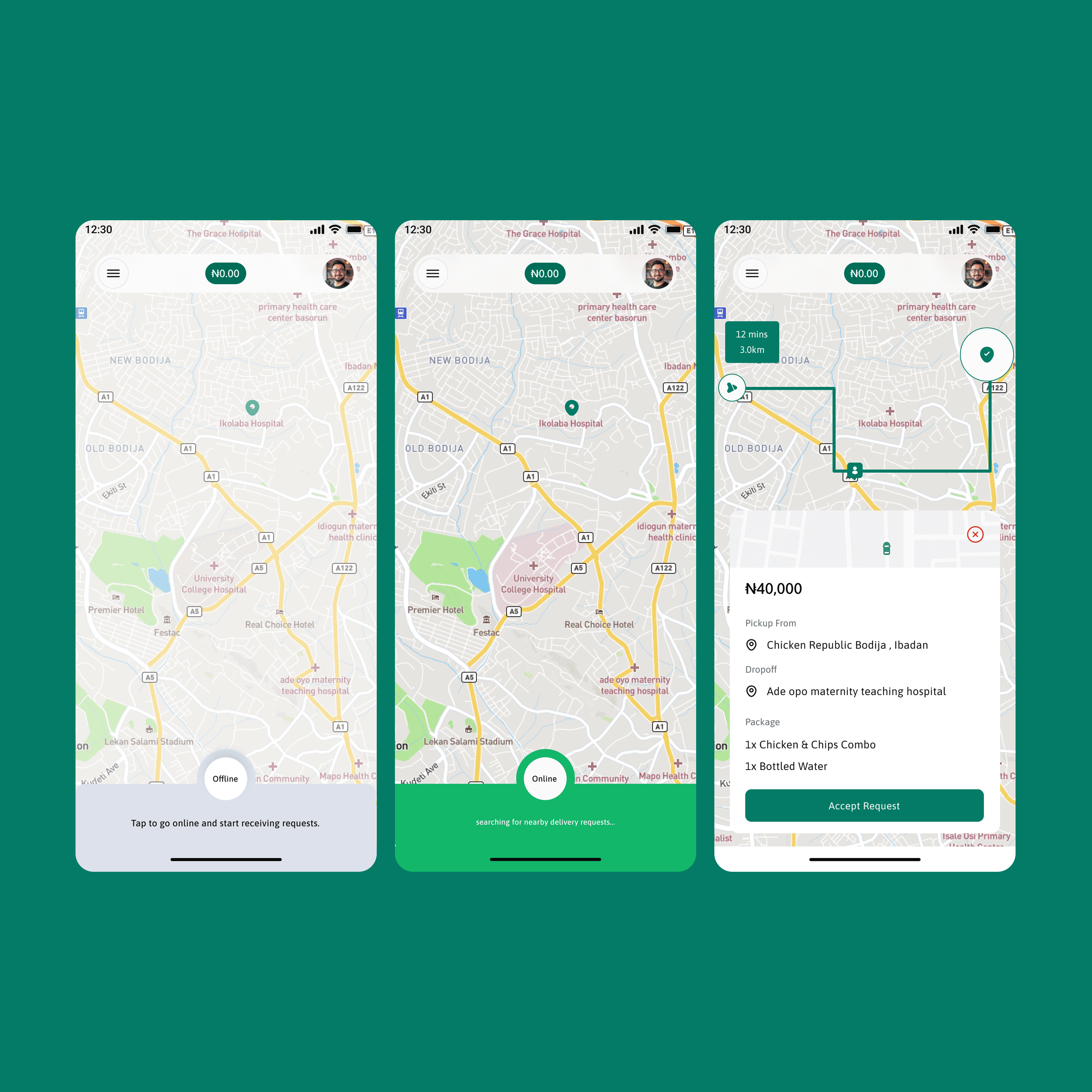 🏍️ Rider Experience (Mobile App), screen 4