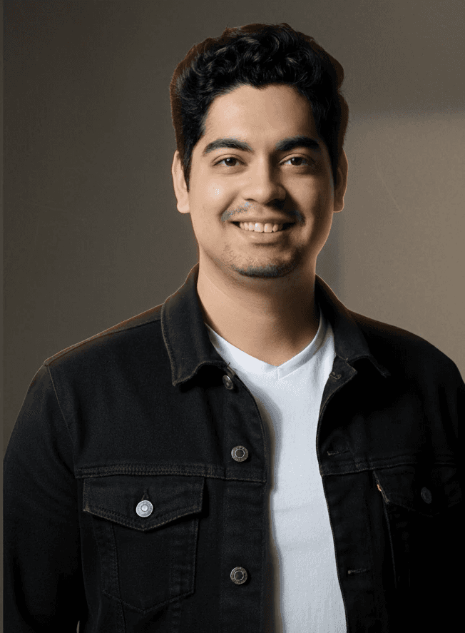 Portrait of portfolio creator – front view