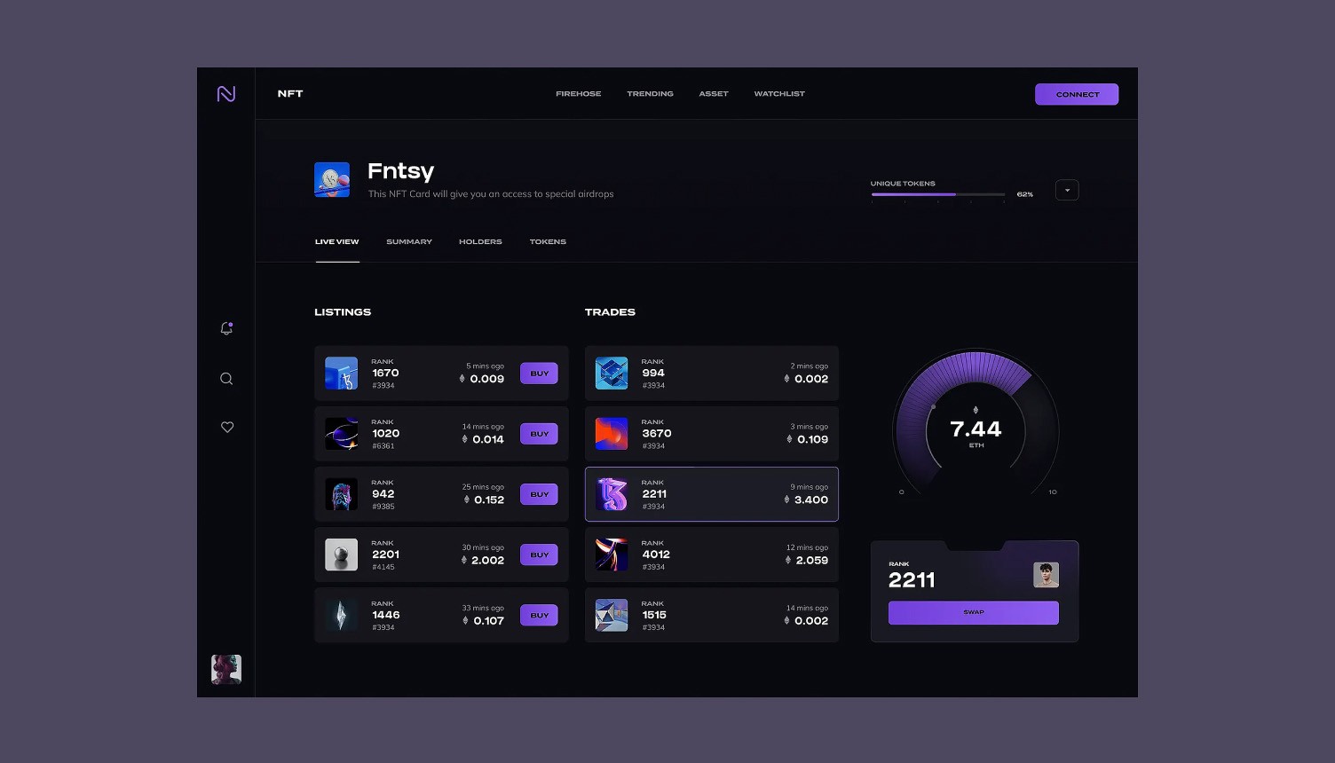 NFT Nerds / real-time NFT market intelligence