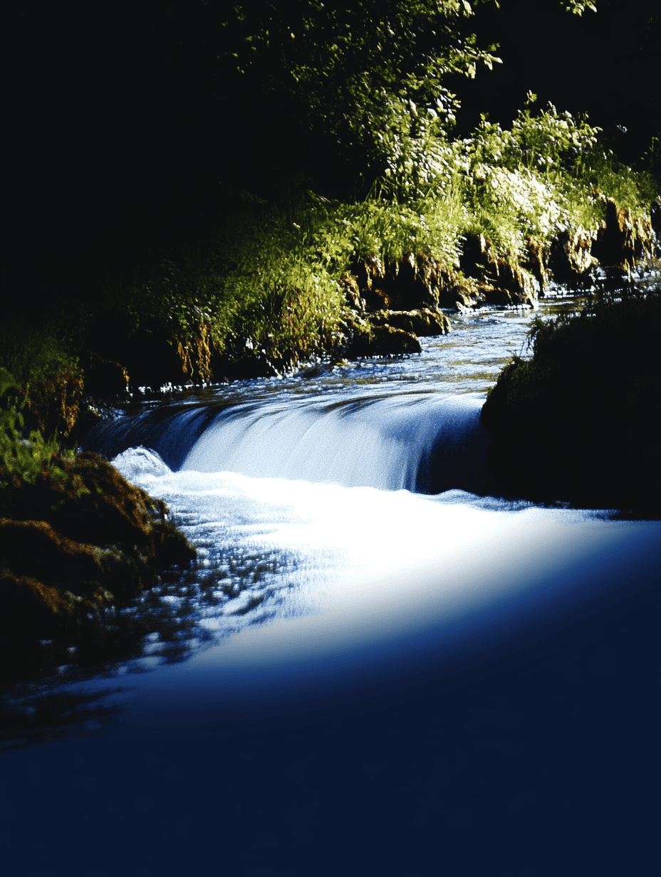A forest stream