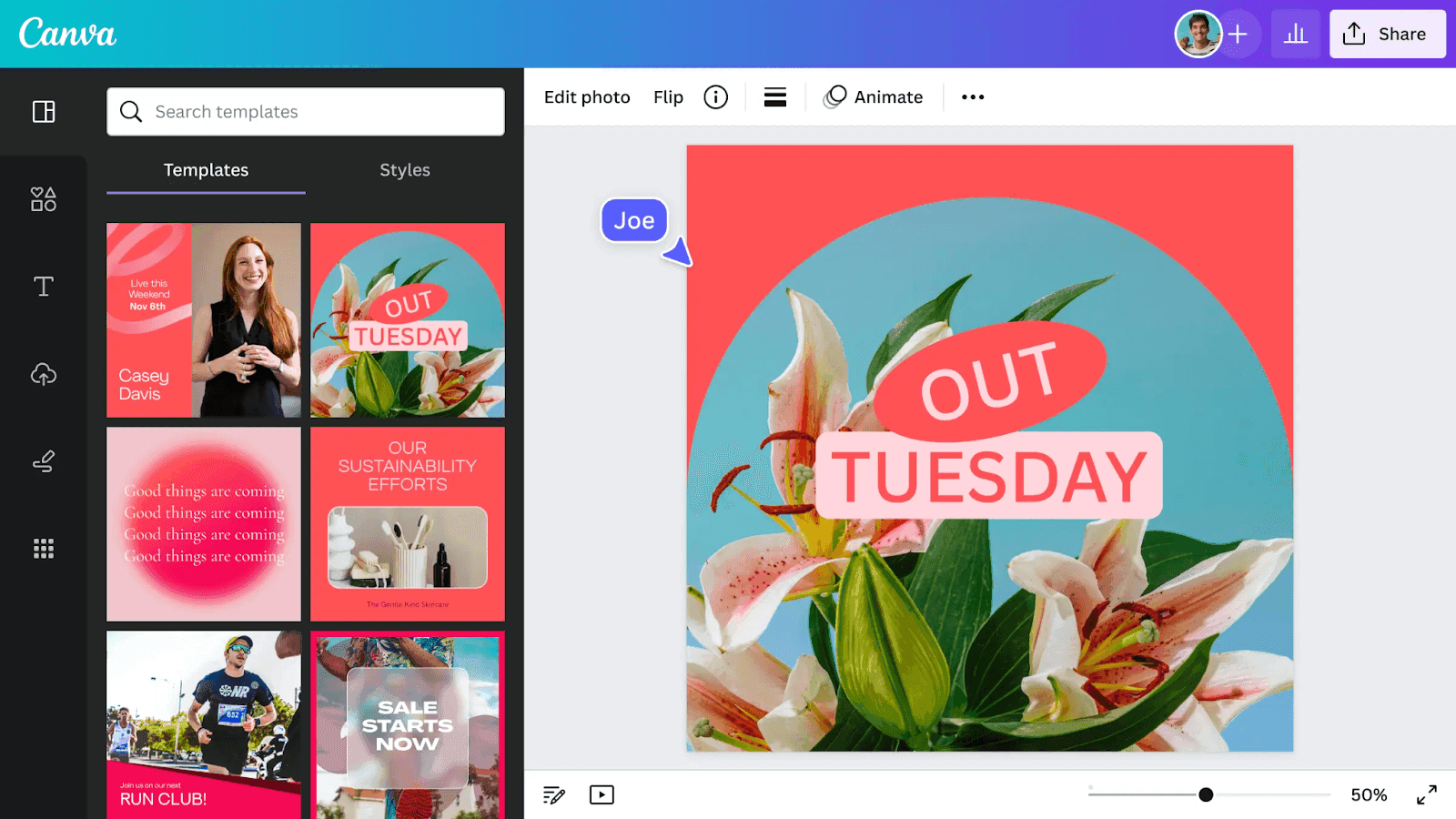 working space of canvas, UI friendly