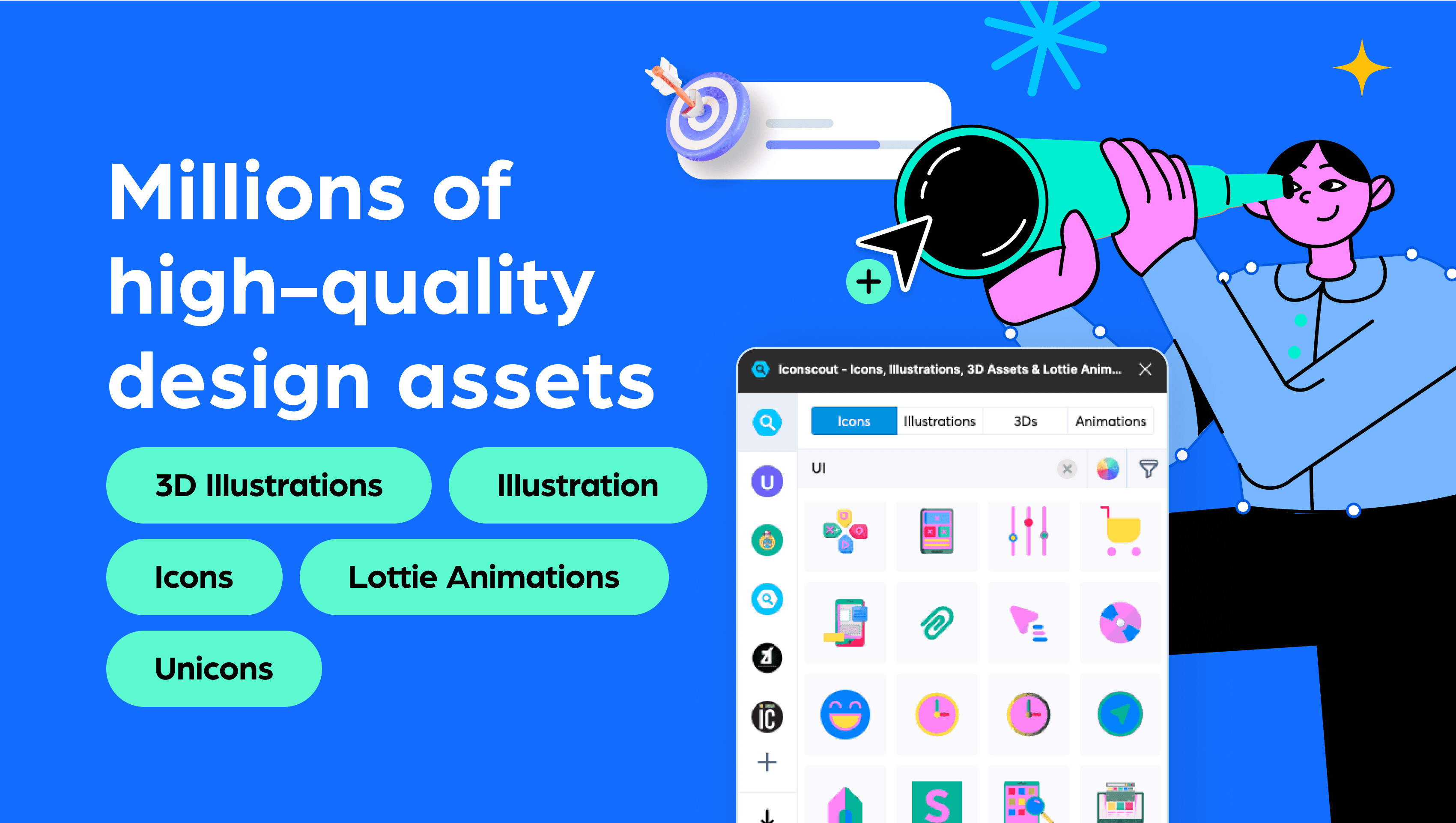 IconScout | Best Figma Plugins for Icons & Logos, Illustrations, 3D | BestFigmaPlugins.com